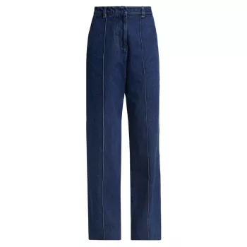 Прямые джинсовые брюки Rosetta Getty