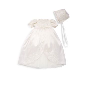 Baby Girl's Embroidered Silk Organza Christening Dress Macis Design