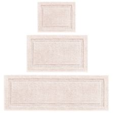 mDesign Microfiber Polyester Bathroom Rugs for Indoor Bath, Set of 3 MDesign