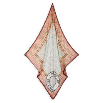 Квадратный марлевый шарф с монограммой и принтом Burberry