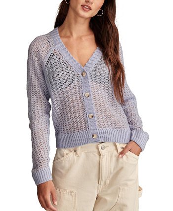 Женский Свитер Lucky Brand Open Knit Button-Front Lucky Brand