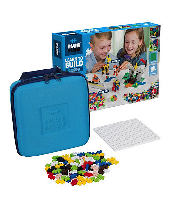 Travel Case With 500 Pieces & 2 Baseplates Plus-Plus