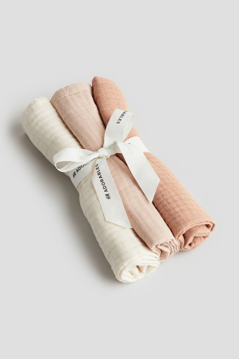 3-pack Small Muslin Cloths H&M