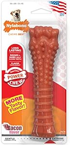 Игрушка Power Chew из прочного нейлона с ароматом бекона для собак весом до 11 кг Nylabone