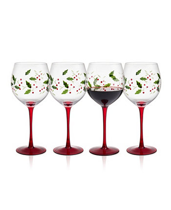 Winterberry 4-Piece Wine Goblets Set, Service For 4 Pfaltzgraff