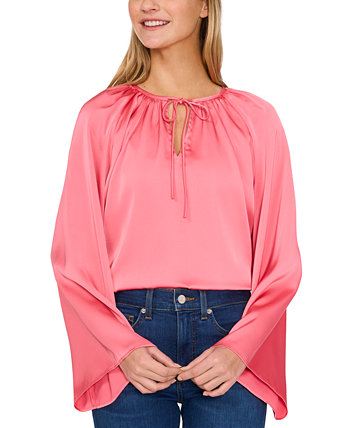 Women's Raglan-Sleeve Tie Round-Neck Top CeCe