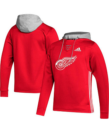 Мужской красный пуловер с капюшоном Detroit Red Wings Skate Lace Team Adidas