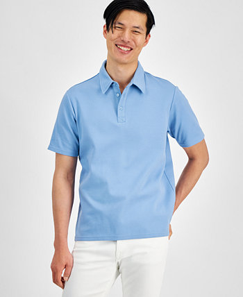 Мужская однотонная рубашка-поло обычного кроя, созданная для Macy's And Now This