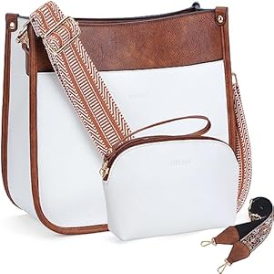 Сумка хобо HKCLUF Crossbody Bag Purse для женщин 2PCS/Set Кожаная HKCLUF