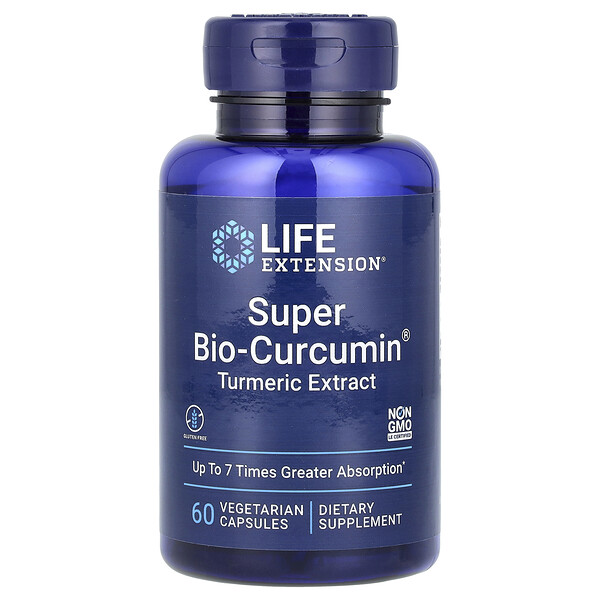 Super Bio-Curcumin, Экстракт Куркумы - 60 вегетарианских капсул - Life Extension Life Extension