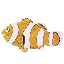 72&#34; Оранжевый и белый надувной плот для бассейна с рыбой-клоуном Swimline