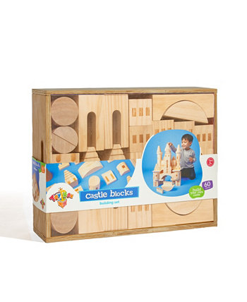 Игровой набор с деревянным замком из массива сосны, созданный для Macy's Geoffrey's Toy Box