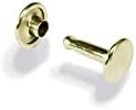 Tandy Leather Double Cap Rivets Large Solid Brass 100/pk 1383-11 Tandy Leather