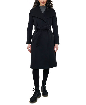 Женское пальто с запахом и поясом из смеси кашемира Anne Klein