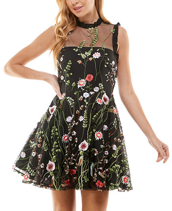 Платье с цветочной вышивкой и вышивкой от Juniors, созданное для Macy's City Studios