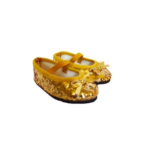 MBD® Gold Sparkle Flats Fits 18 Inch Girl Dolls-18 Inch Girl Doll Shoes My Brittany's