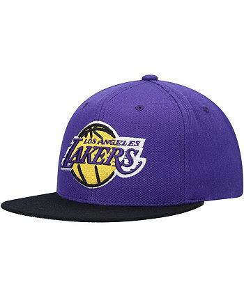 Мужская фиолетовая шляпа-бандана из твердой древесины Los Angeles Lakers с банданой Undervisor Snapback Mitchell & Ness