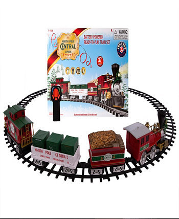 North Pole Central Battery-Operated Ready to Play Train Set with Remote Lionel
