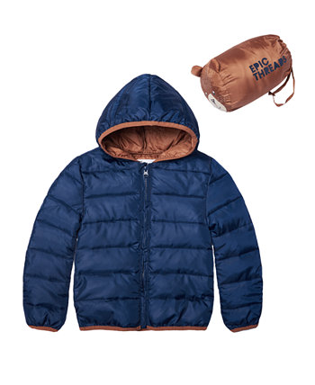 Складная куртка с сумкой для маленьких мальчиков, комплект из 2 предметов Epic Threads