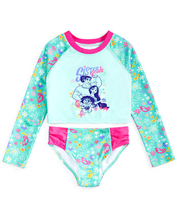 Little Girls 2-Pc. Encanto Rash Guard Swimsuit Dreamwave