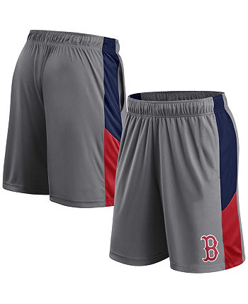 Мужские серые и темно-синие шорты Boston Red Sox Big and Tall Team Profile