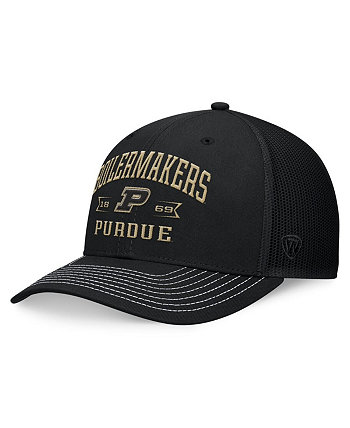 Мужская черная регулируемая шляпа Purdue Boilermakers Carson Trucker Top of the World