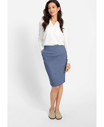 Women's Micro Puppytooth Pull-On Skirt Olsen