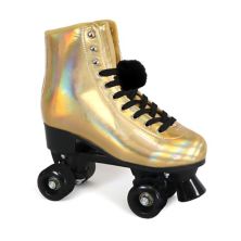 Cosmic Skates Women's Archie-30 Iridescent Pom Pom Roller Skates Cosmic Skates