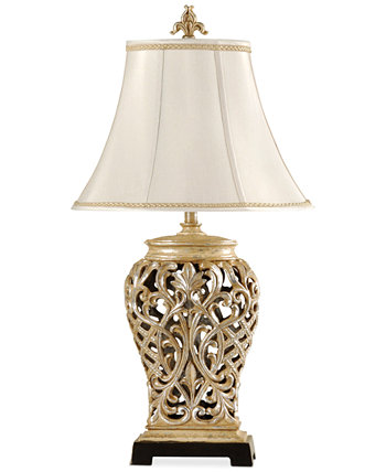 Настольная лампа с открытой кружевной прокруткой, созданная для Macy's StyleCraft Home Collection