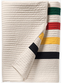 Комплект лоскутного одеяла Glacier National Park в полоску с кроватью размера «king-size» + (1) стандартная накидка Pendleton