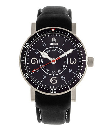 Часы Gilliam Diver с черным, темно-коричневым или светло-коричневым ремешком из натуральной кожи, 43 мм Shield