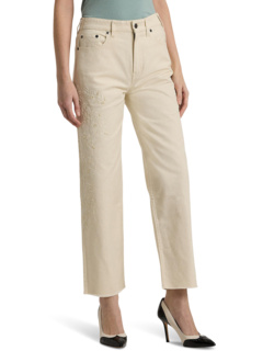 Свободные укороченные джинсы Petite с высокой посадкой LAUREN Ralph Lauren