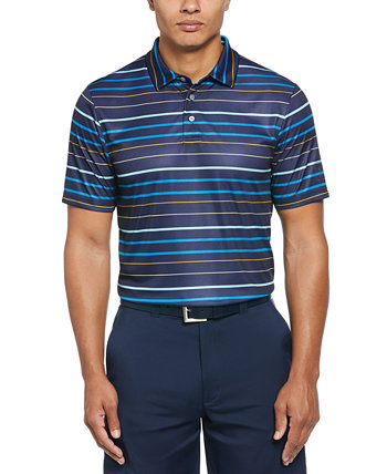 Мужская рубашка-поло для гольфа с короткими рукавами и принтом Fine Line PGA TOUR
