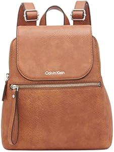 Рюкзак повседневный Calvin Klein Reyna Novelty Key Item Flap, черный/серебряный, один размер Calvin Klein