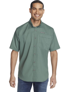 Рубашка для рыбалки с короткими рукавами Explorer, однотонный однотонный карман G.H. Bass & Co.