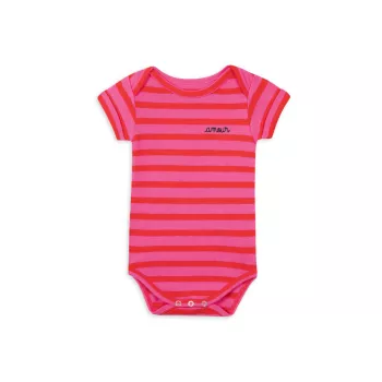 Baby Girl's 'Amour' Striped Bodysuit Maison Labiche