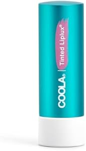 COOLA Organic Liplux Tinted Lip Balm and Sunscreen with SPF 30, Dermatologist Tested Lip Care for Daily Protection, Vegan and Gluten Free, 0.15 Oz Coola