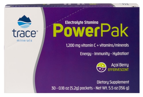 Trace Minerals Research Electrolyte Stamina Power Pak Acai Berry -- 30 пакетиков Trace Minerals ®