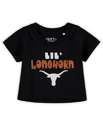 Infant Unisex Black Texas Longhorns Lil' Mascot T-shirt Garb