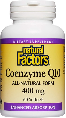 Natural Factors Коэнзим Q10 - 400 мг - 60 мягких таблеток Natural Factors