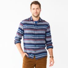 Мужская фланелевая рубашка Sonoma Goods For Life® на пуговицах SONOMA