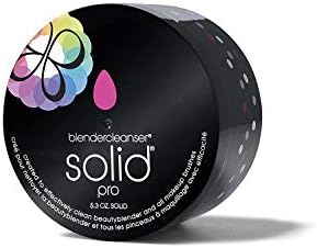 Beautyblender® | Blendercleanser® Solid Charcoal Scented Makeup Sponge & Brush Cleanser + Silicone Scrub Mat, Subtle Lavender Scent, Made in USA, Cleaning Makeup Sponges, Brushes & Applicators, 5.3oz Beautyblender