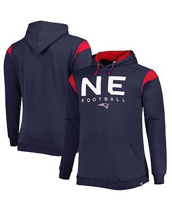 Мужской пуловер с капюшоном New England Patriots Big and Tall Call the Shots темно-синего цвета Fanatics
