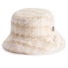 Женская двусторонняя шляпа-ведро из искусственного меха Nine West с узором "гусиные лапки" Nine West