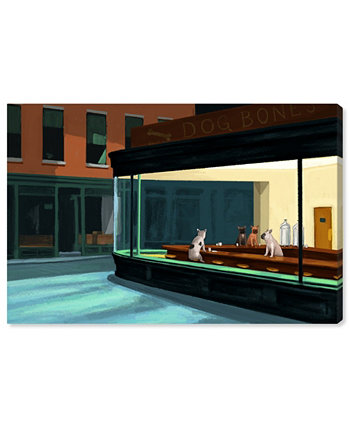 Карсон Крессли - Картина на холсте "Ночные собаки", 36 "x 24" Oliver Gal