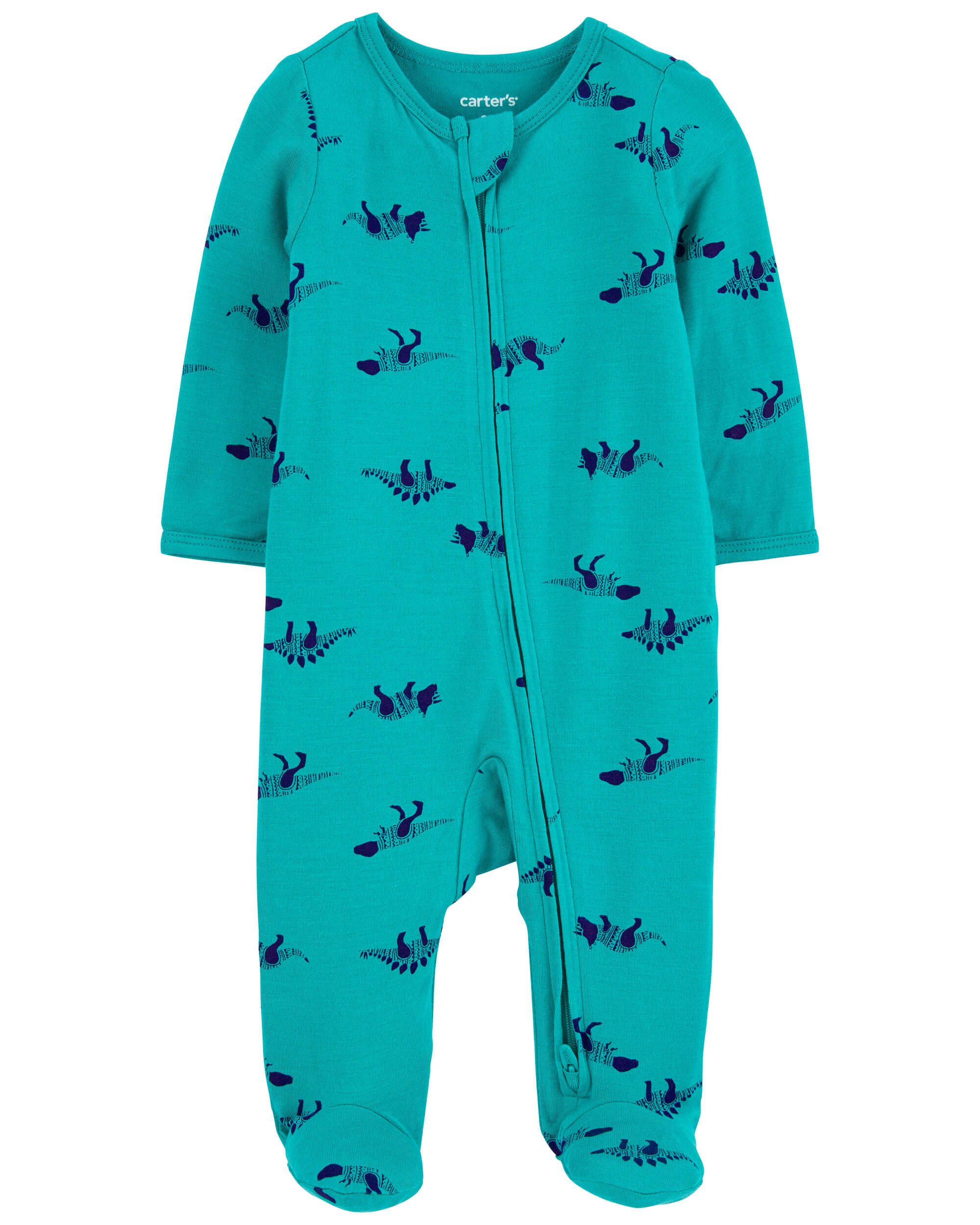 Пижама для сна и игр LENZING™ ECOVERO™ с двусторонней молнией Baby Dinosaur Carter's
