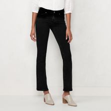 Женские джинсы LC Lauren Conrad Feel Good со средней посадкой и 5 карманами с едва заметным вырезом LC Lauren Conrad