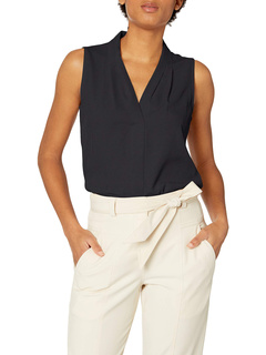 Блуза без рукавов с перевернутой складкой (стандарт и плюс) Calvin Klein