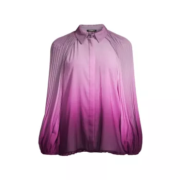 Плиссированная блузка с эффектом омбре Julia Ungaro