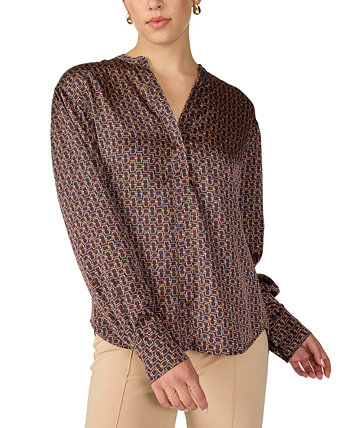 Женская блузка с длинными рукавами и геопринтом Sanctuary